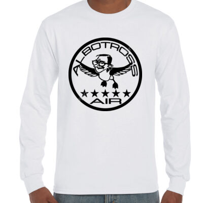 Albatross AIr - 1 - Black - Ultra Cotton Mens Longsleeve Tee (Same Day) Thumbnail