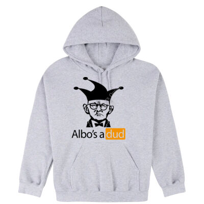 Albo's a dud - Black - Hooded Sweatshirt (Same Day) Thumbnail