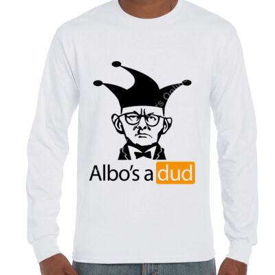 Albo's a dud - Black - Ultra Cotton Mens Longsleeve Tee (Same Day) Thumbnail