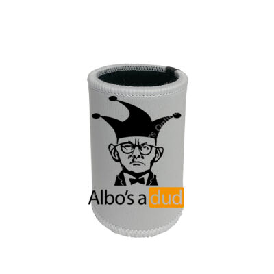 Albo's a dud - Black - Stubby Coolers with Base Thumbnail