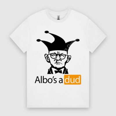 Albo's a dud - Black - HeavyCotton™ Tee Thumbnail