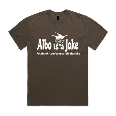 Albo is a Joke - 2 - White - Mens Heavy Faded Tee Thumbnail
