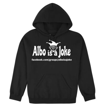 Albo is a Joke - 2 - White - Hooded Sweatshirt (Same Day) Thumbnail