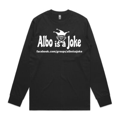 Albo is a Joke - 2 - White - Classic Mens Longsleeve Tee Thumbnail