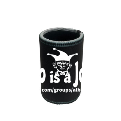 Albo is a Joke - 2 - White - Stubby Coolers with Base Thumbnail