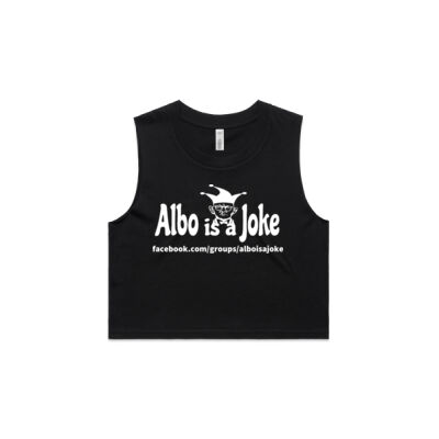 Albo is a Joke - 2 - White - AS Colour Women's Crop Tank Thumbnail