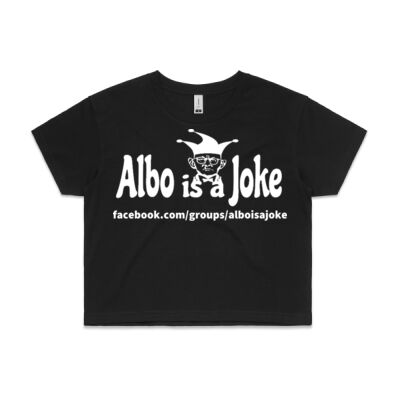 Albo is a Joke - 2 - White - AS Colour CROP TEE - 4062 Thumbnail