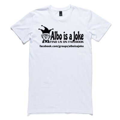 Albo is a Joke - 1- Black - Mens Tall Tee Thumbnail