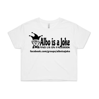 Albo is a Joke - 1- Black - AS Colour CROP TEE - 4062 Thumbnail