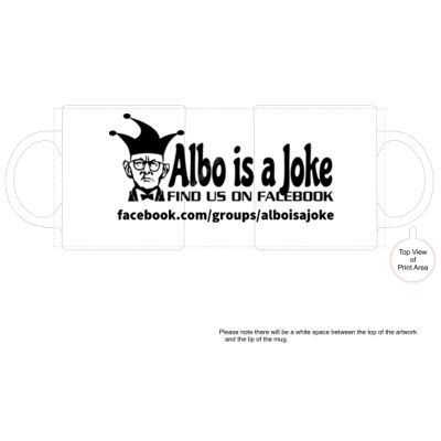 Albo is a Joke - 1- Black - Boutique Ceramic Mug Thumbnail