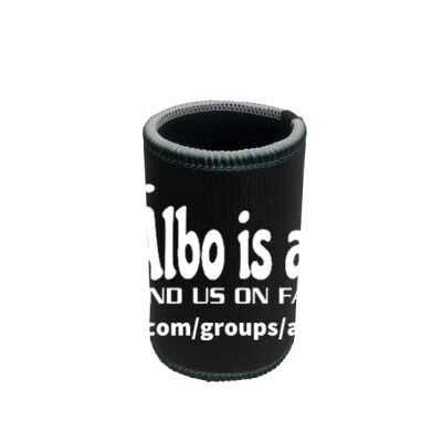 Albo is a Joke - 1- White - Stubby Coolers with Base Thumbnail
