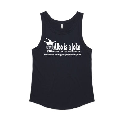 Albo is a Joke - 1- White - Women's Sunday Singlet Thumbnail
