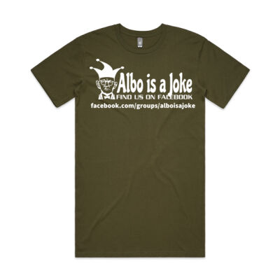 Albo is a Joke - 1- White - Mens Tall Tee Thumbnail