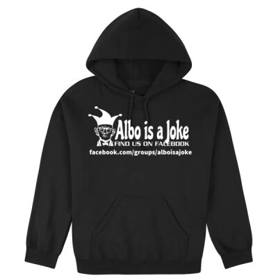 Albo is a Joke - 1- White - Hooded Sweatshirt Thumbnail