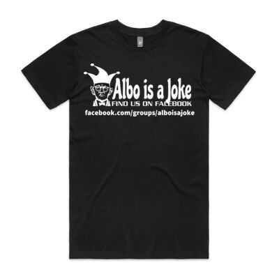 Albo is a Joke - 1- White - Mens Staple Tee Thumbnail