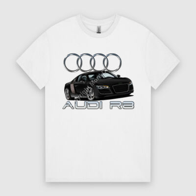 Audi R8 - Black - HeavyCotton™ Tee Thumbnail