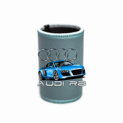 Audi R8 - Blue - Stubby Coolers with Base Thumbnail