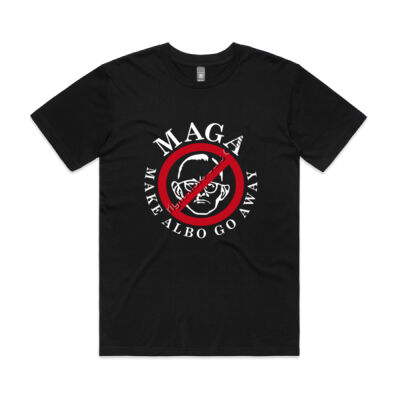 Make Albo Go Away - Style 5 - White Text - Men's Classic Minus Tee Thumbnail