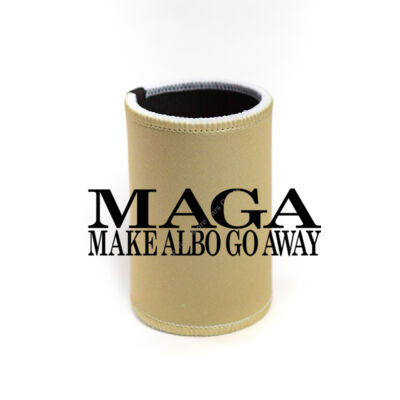 Make Albo Go Away - Style 2 - Black Text - Stubby Coolers with Base Thumbnail