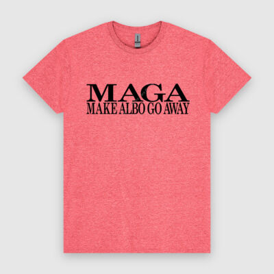 Make Albo Go Away - Style 2 - Black Text - HeavyCotton™ Tee Thumbnail