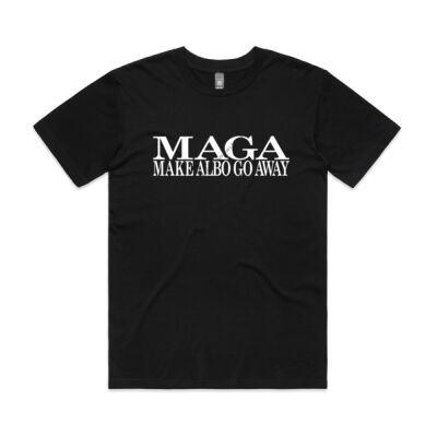 Make Albo Go Away - Style 2 - White Text - Men's Classic Minus Tee Thumbnail