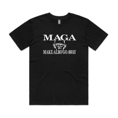 Make Albo Go Away - Style 4 - White Text - Men's Classic Minus Tee Thumbnail