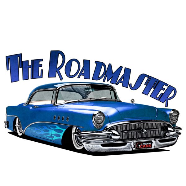 1956 Roadmaster - Blue & Flames Thumbnail