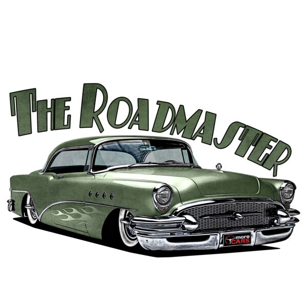 1956 Roadmaster - Khaki & Flames Thumbnail