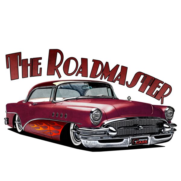 1956 Roadmaster - Maroon & Flames Thumbnail