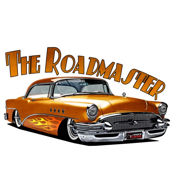 1956 Roadmaster - Orange & Flames Thumbnail