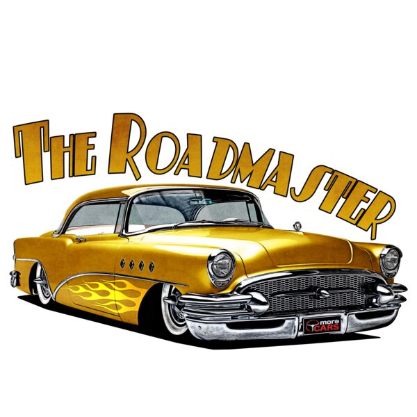 1956 Roadmaster - Yellow & Flames Thumbnail