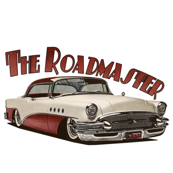 1956 Roadmaster - White & Maroon Thumbnail