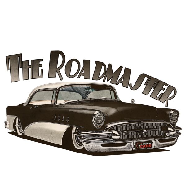 1956 Roadmaster - Black & White Thumbnail