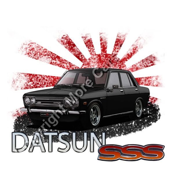 Datsun 1600 Rising Sun - Black Thumbnail