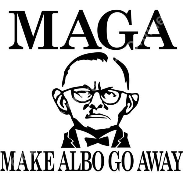 MAGA - Make Albo Go Away - Style 1 - Black Text Thumbnail