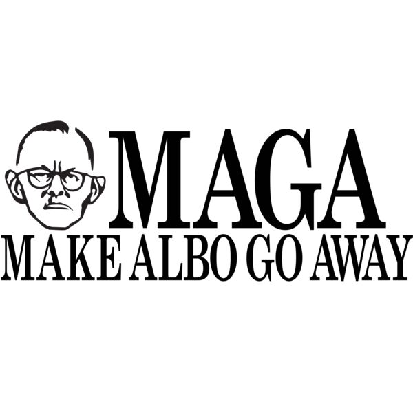 MAGA - Make Albo Go Away - Style 3 - Black Text Thumbnail